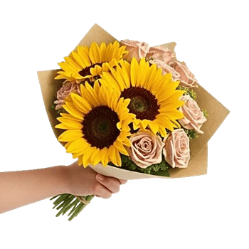 Golden Sunflower Bouquet