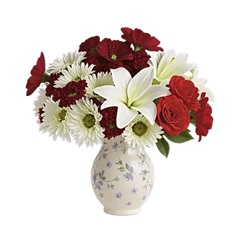 Crimson Blossom Harmony