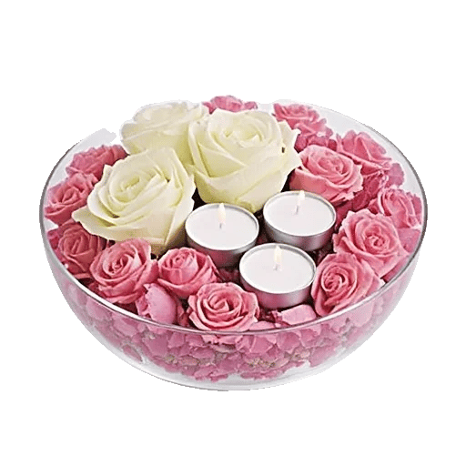 Blush Romantic Centerpiece