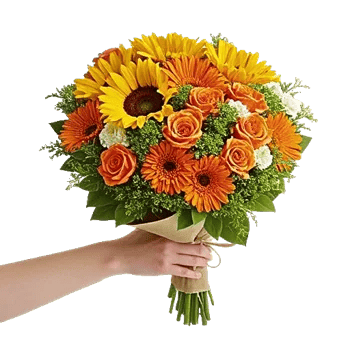 Golden Sunflower Bouquet