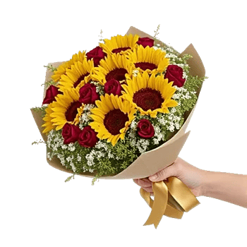 Golden Sunflower Bouquet