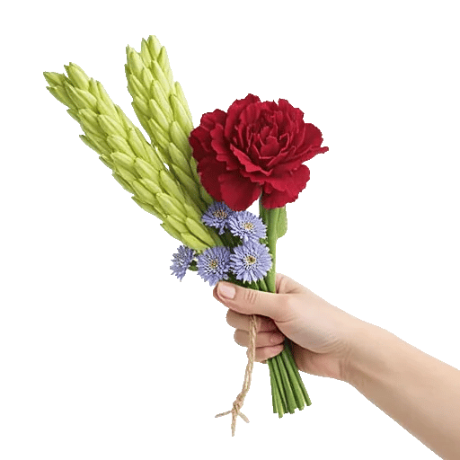 Crimson Blossom Harmony