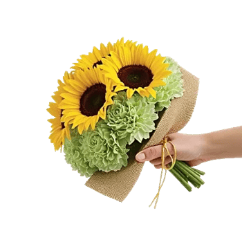 Golden Sunflower Bouquet