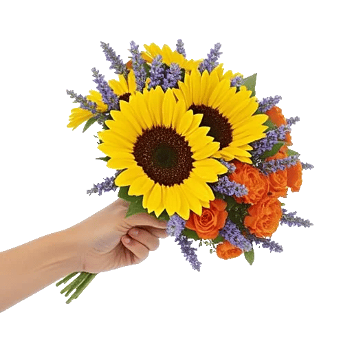 Golden Sunflower Bouquet