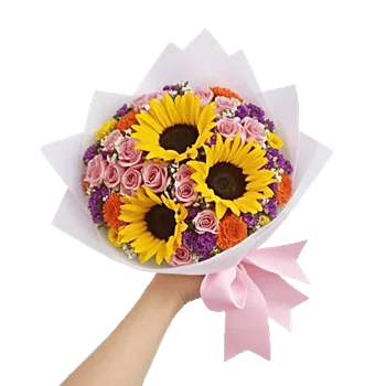 Golden Sunflower Bouquet