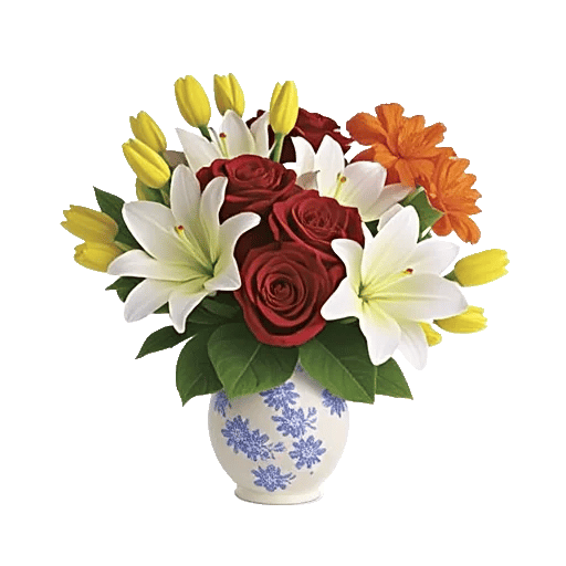 Crimson Blossom Harmony