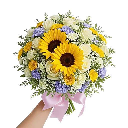 Golden Sunflower Bouquet