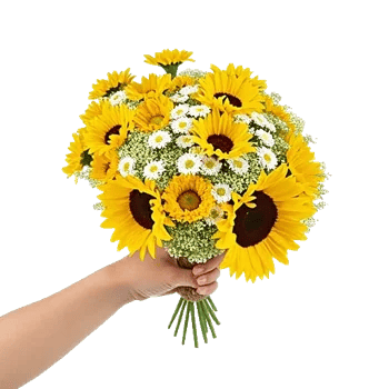 Golden Sunflower Bouquet
