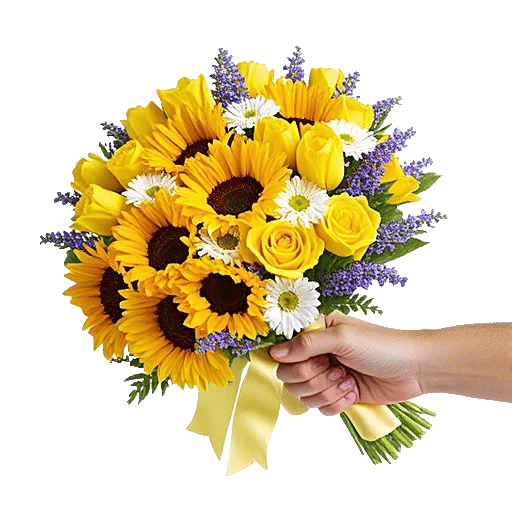 Golden Sunflower Bouquet