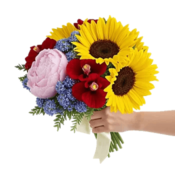 Golden Sunflower Bouquet