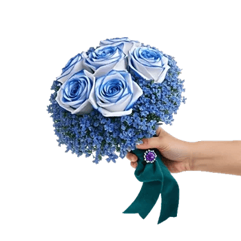 Elegant Blue Roses