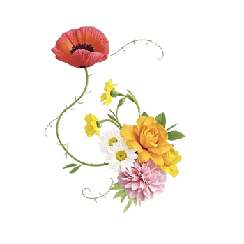 Crimson Blossom Harmony