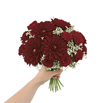 Crimson Blossom Harmony