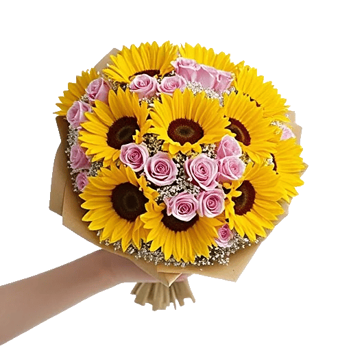 Golden Sunflower Bouquet