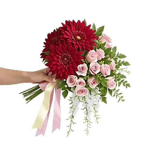 Crimson Blossom Harmony