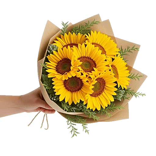 Golden Sunflower Bouquet