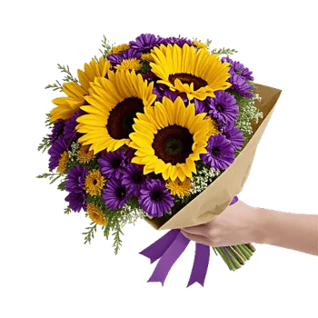 Golden Sunflower Bouquet