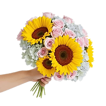 Golden Sunflower Bouquet