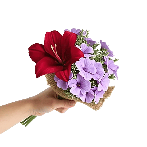 Crimson Blossom Harmony
