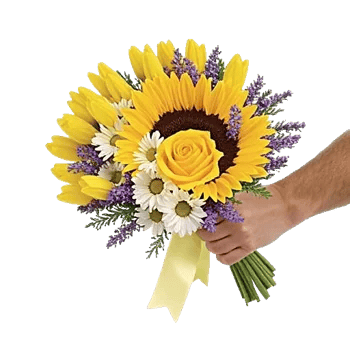 Golden Sunflower Bouquet