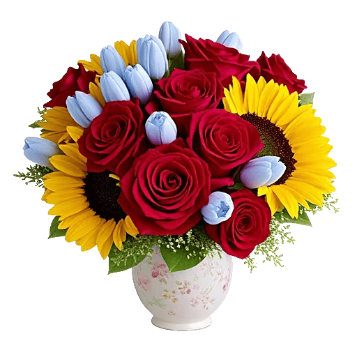 Crimson Blossom Harmony