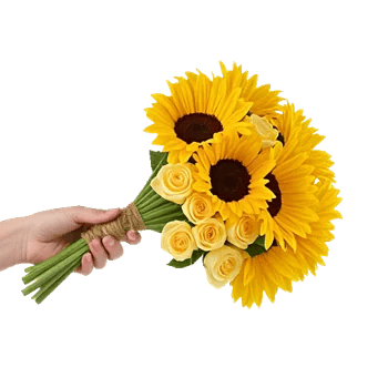 Golden Sunflower Bouquet