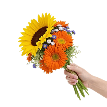 Golden Sunflower Bouquet