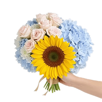 Golden Sunflower Bouquet