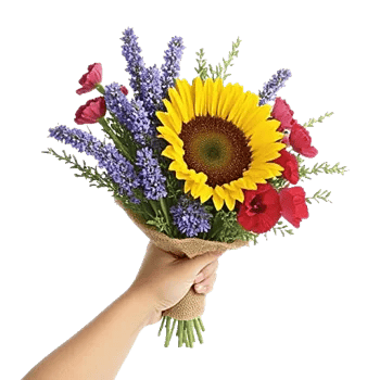 Golden Sunflower Bouquet