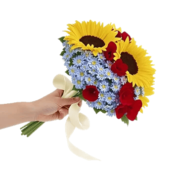 Golden Sunflower Bouquet
