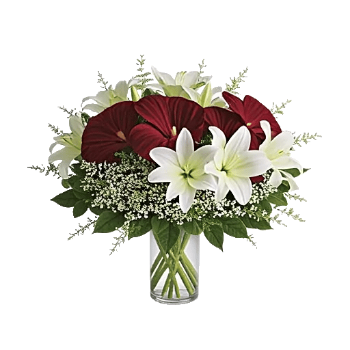 Crimson Blossom Harmony