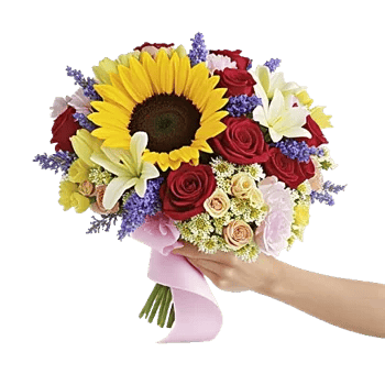 Golden Sunflower Bouquet