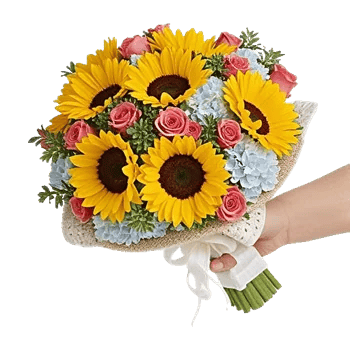 Golden Sunflower Bouquet