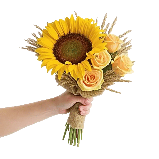 Golden Sunflower Bouquet