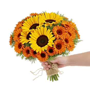 Golden Sunflower Bouquet