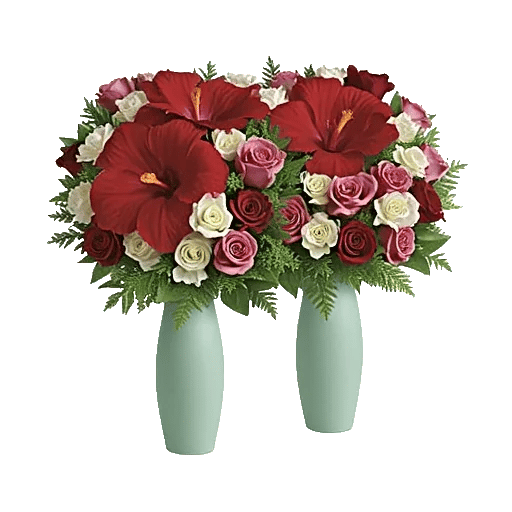 Crimson Blossom Harmony