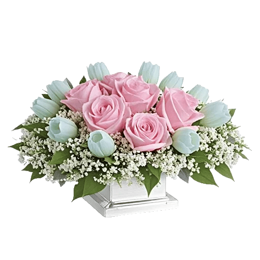 Blush Romantic Centerpiece