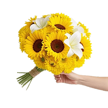 Golden Sunflower Bouquet