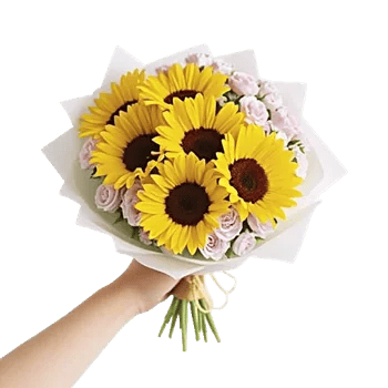 Golden Sunflower Bouquet