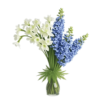Minimalist White Orchids