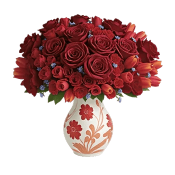 Crimson Blossom Harmony