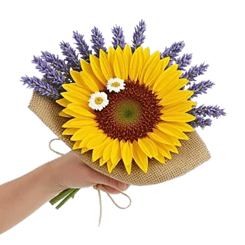 Golden Sunflower Bouquet