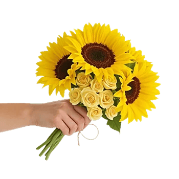 Golden Sunflower Bouquet