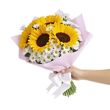 Golden Sunflower Bouquet