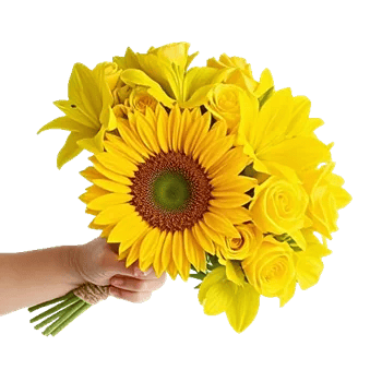 Golden Sunflower Bouquet