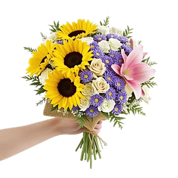 Golden Sunflower Bouquet