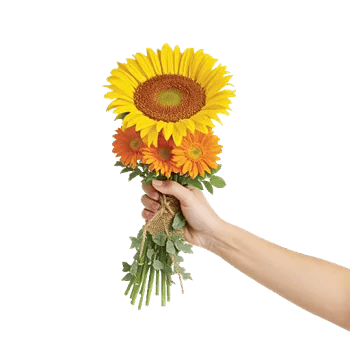 Golden Sunflower Bouquet