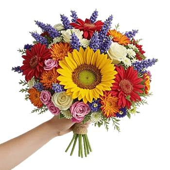 Golden Sunflower Bouquet