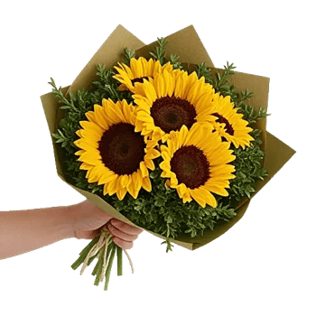 Golden Sunflower Bouquet