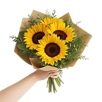 Golden Sunflower Bouquet